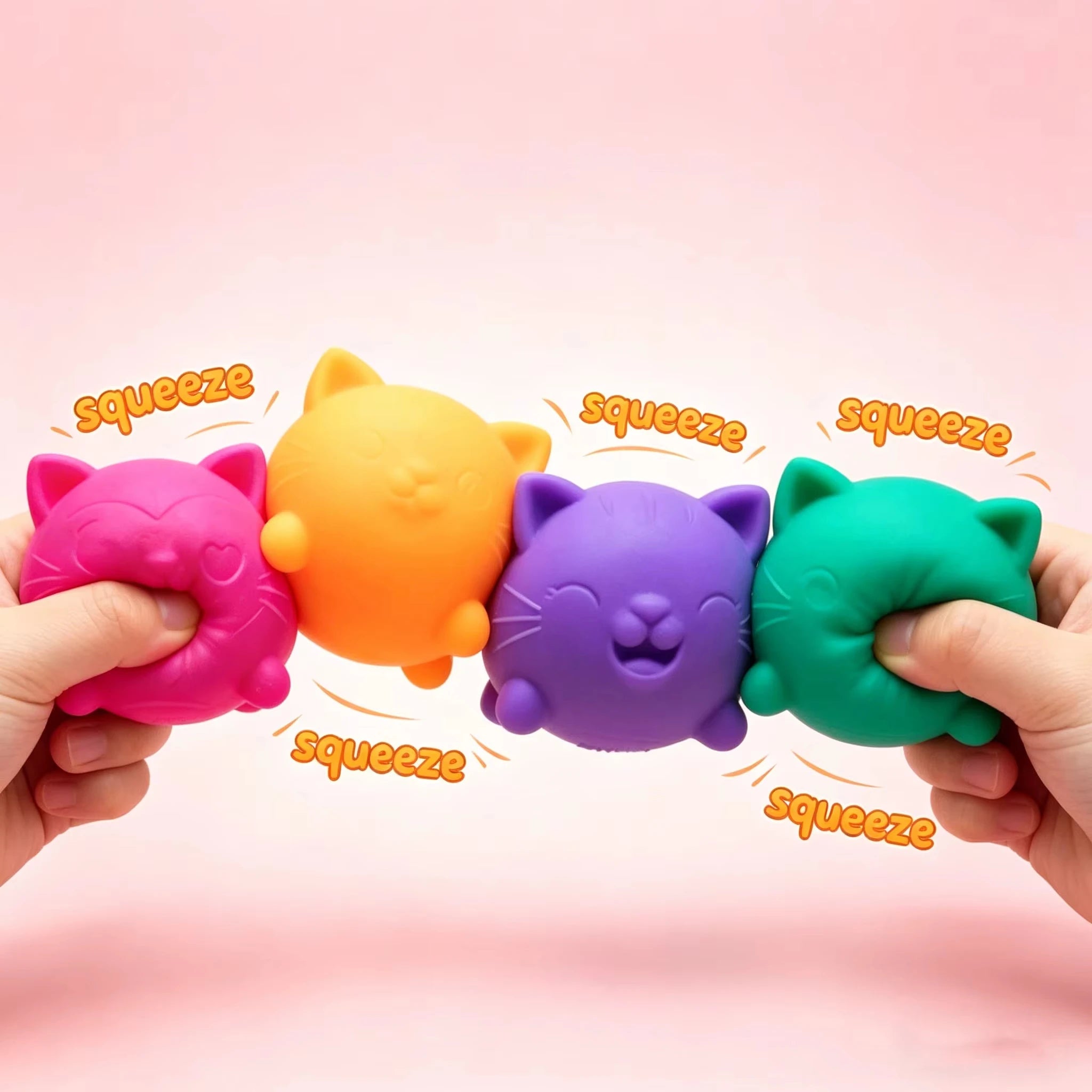 Needoh Cat Squishy Toys 