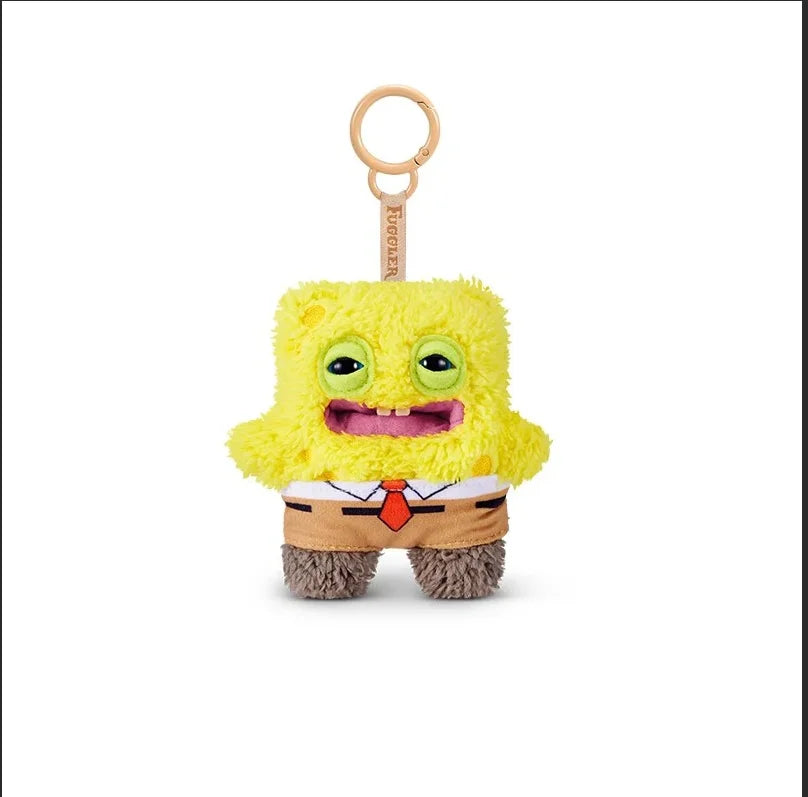 Spongebob Plush Pendant, Ugly Cute Teeth Monster Keychain, Kids Birthday Gift
