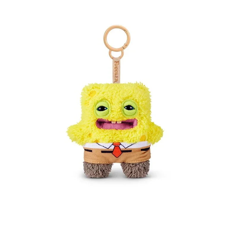 Spongebob Plush Pendant, Ugly Cute Teeth Monster Keychain, Kids Birthday Gift